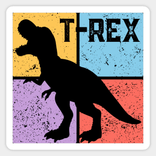 Retro T-Rex Dinosaur Pop Art Sticker